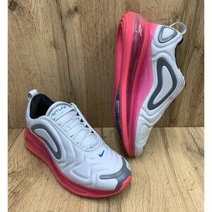 Nike Air Max 720 Pure Platinum Pink Blast (GS) AQ3196-008 Sneakers Size 7 Y